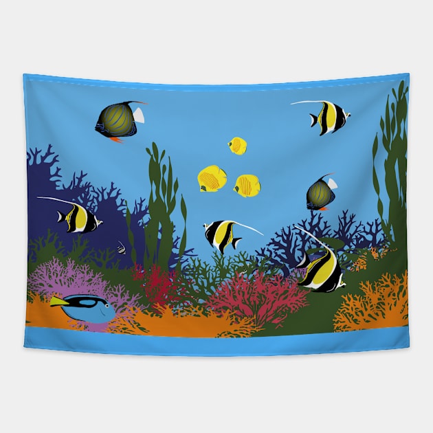 Coral fish Tapestry by Viktoria1703