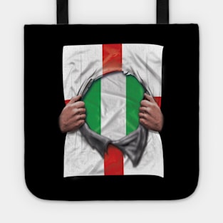 Nigeria Flag English Flag Ripped - Gift for Nigerian From Nigeria Tote