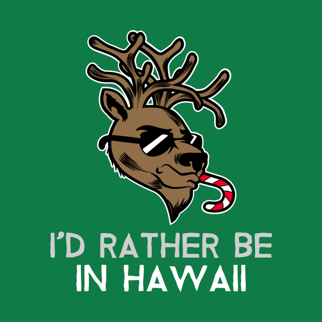 I'd Rather be in Hawaii (Christmas reindeer) by PersianFMts