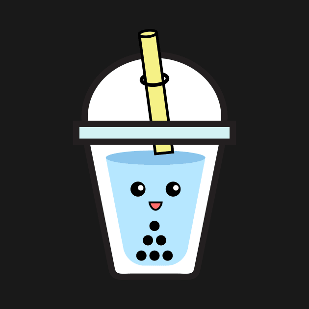 Blue Bubble Tea Boba by Isabelledesign