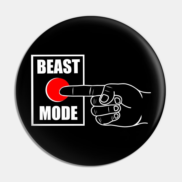 Beast Mode Pin by TimAddisonArt