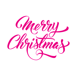 Merry Christmas Pink T-Shirt