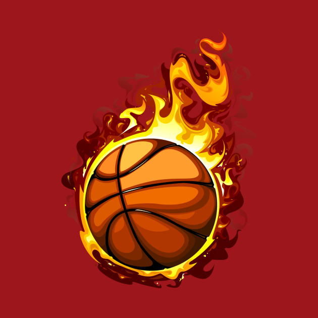 Fire Ball Basketball Basketball Long Sleeve T Shirt Teepublic