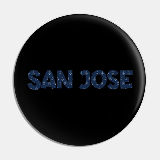 San Jose Pin by bestStickers