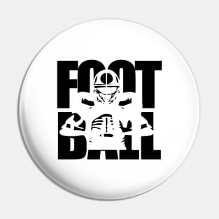 Football text masking black Pin