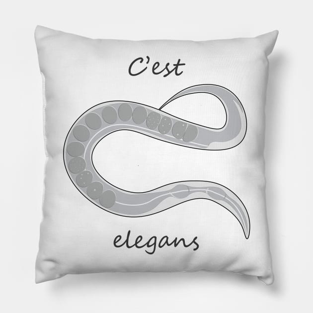 C'est elegans Pillow by diceytees