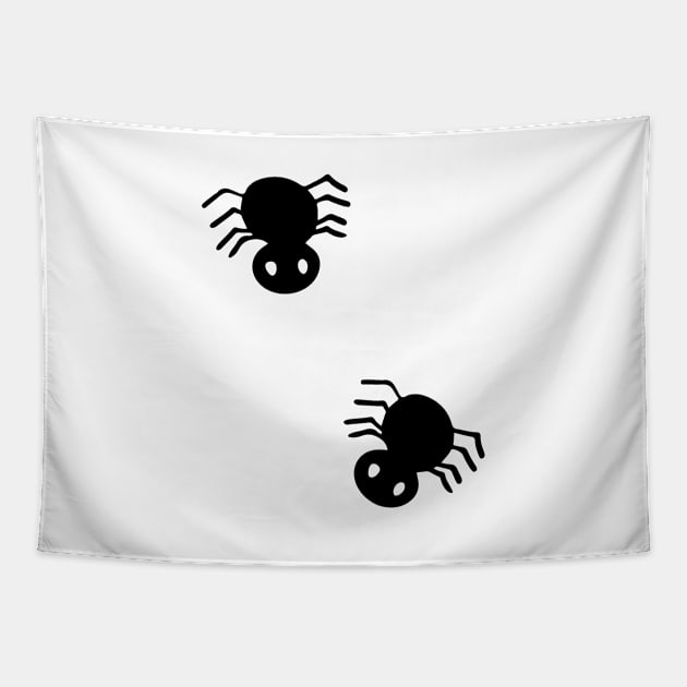 Kawaii chibi spiders Tapestry by Shirt Vibin