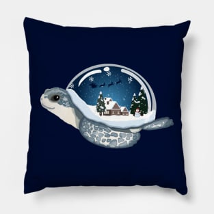 Turtle Snow Globe Pillow