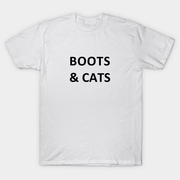 Boots Cats Black Font Techno T Shirt Teepublic