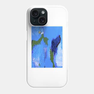 Blue to Blue Abstract Phone Case