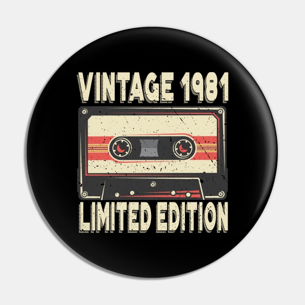 Vintage 1981 Limited Edition 40th Birthday Pin by aneisha