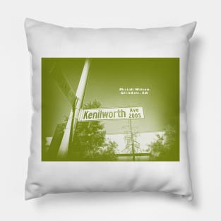 Kenilworth Avenue OLIVER TEA, Glendale, CA by Mistah Wilson Pillow