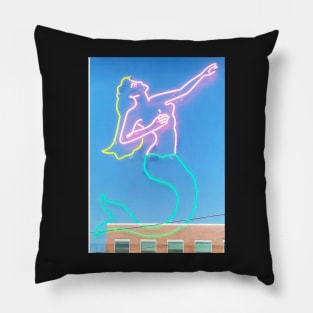 Floating Asbury Park Mermaid Pillow