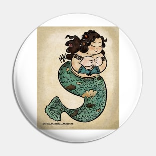 Hokusai Mermaid Pin