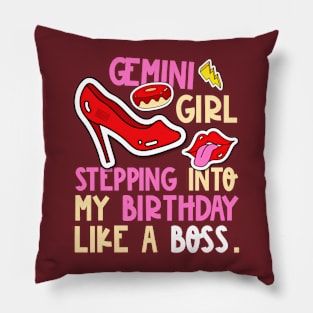 Gemini Girl Horoscope Heels Stepping Birthday Like Boss Cool Pillow