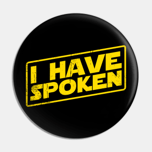 I spoke Pin