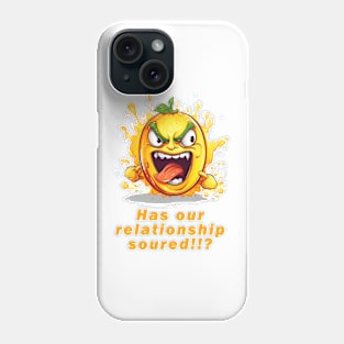 Angry Lemon Demands an Answer Phone Case