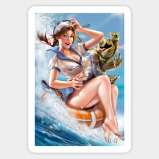 Pinup Girl Fishing Merch & Gifts for Sale