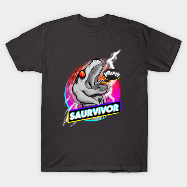 Discover Saurvivor - T Rex Dinosaur - T-Shirt