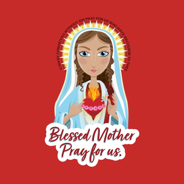 Blessed Mother by 5FingerTees