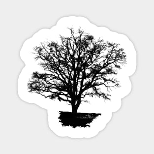 black tree t-shirt Magnet