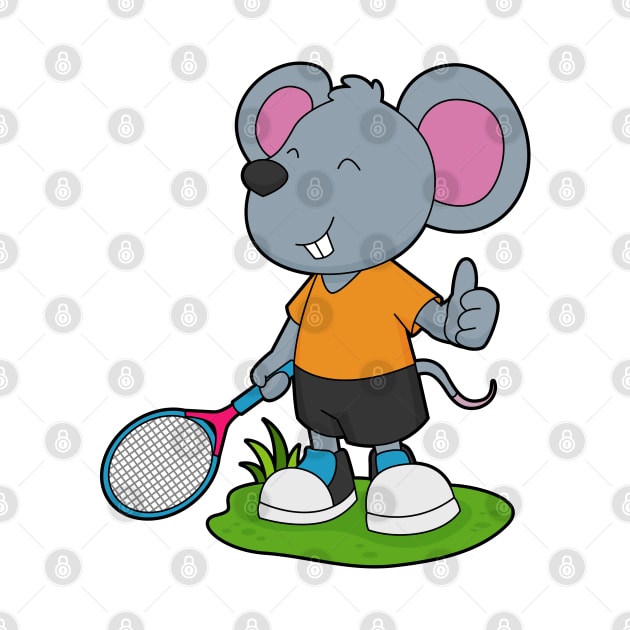 Mouse Tennis player Tennis by Markus Schnabel