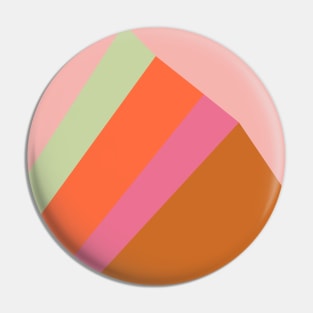 Abstract Geometric Rainbow Mountain Pin