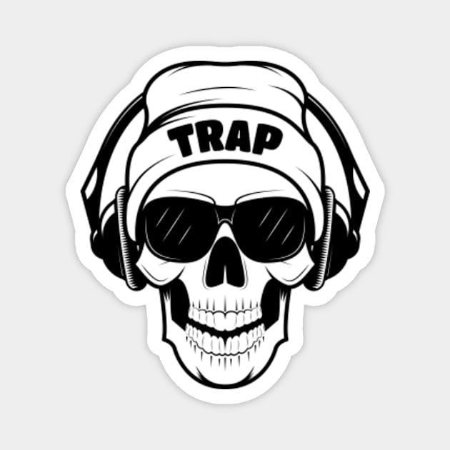 Trap Skull Magnet by sqwear