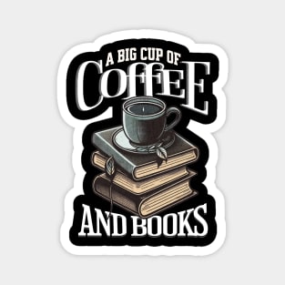 Books and Coffee Magnet