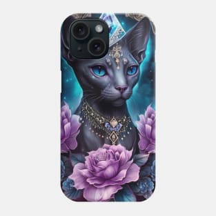 Sphynx Glowing Like A Star Phone Case