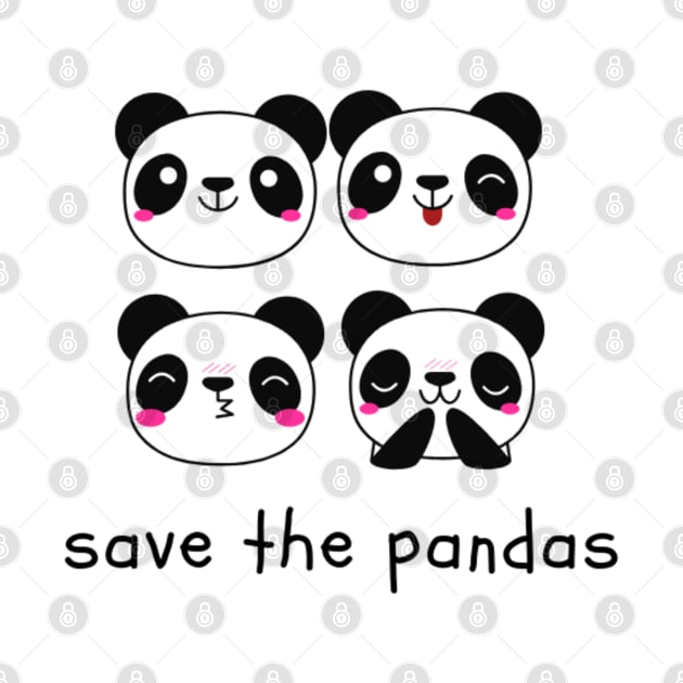 Save the Pandas by NoColorDesigns