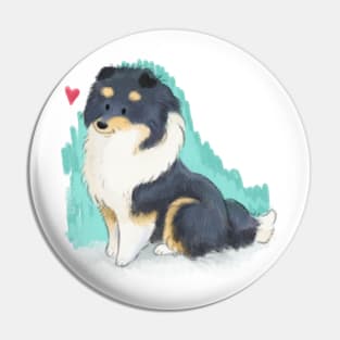 Tri Collie Pin