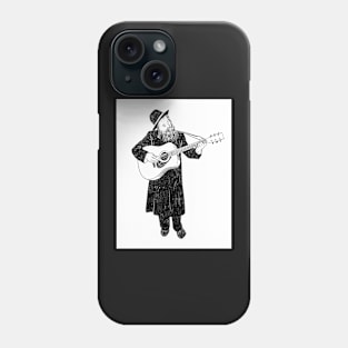 Orthodox jew playing guitar Phone Case