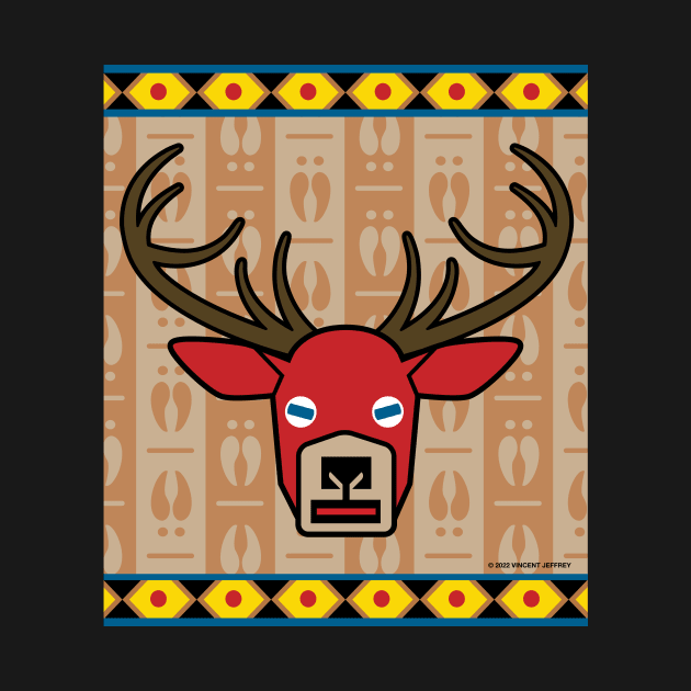 Regal Red Stag Emblem by Mindscaping
