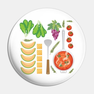 Food Flat Lay Pin