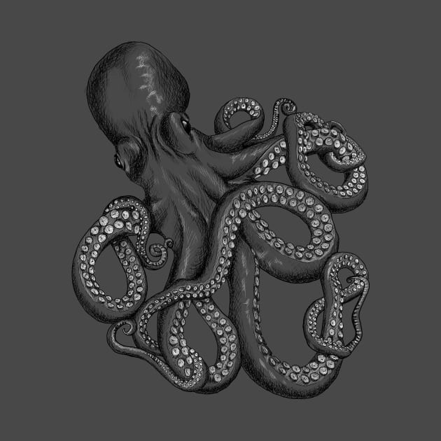 Realistic Octopus - Two Tone by SuspendedDreams