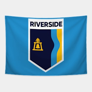 Riverside, California City Flag Emblem Tapestry