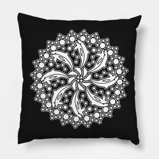 Dolphin ball circular geometric pattern Pillow