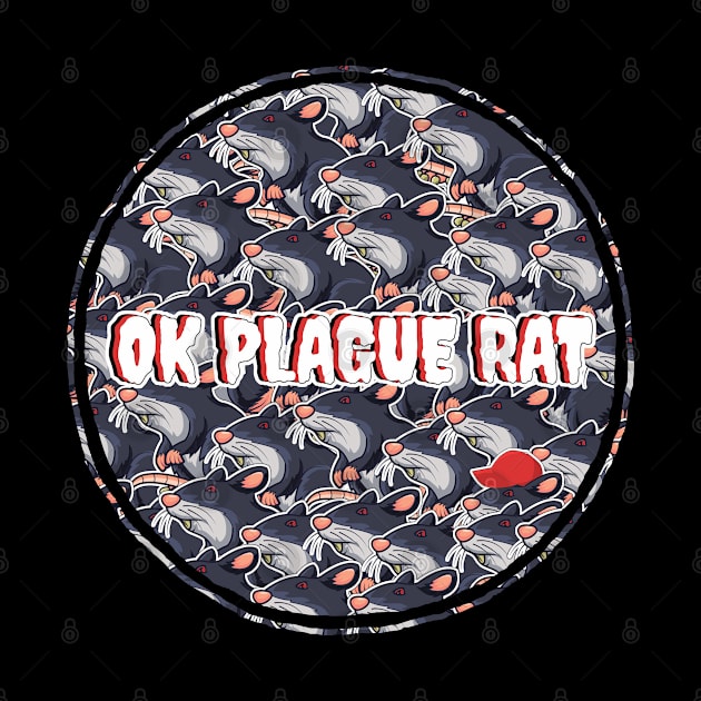 OK Plague Rat One Red Hat Crowd Design Circle by aaallsmiles