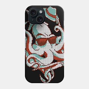 Pixel octopus - low-bit graphics - gift idea Phone Case