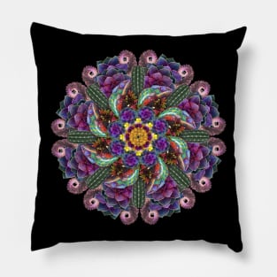 seek and hide tropic mandala Pillow