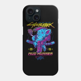 Cyberpork 2019: Mud Runner. Black Phone Case