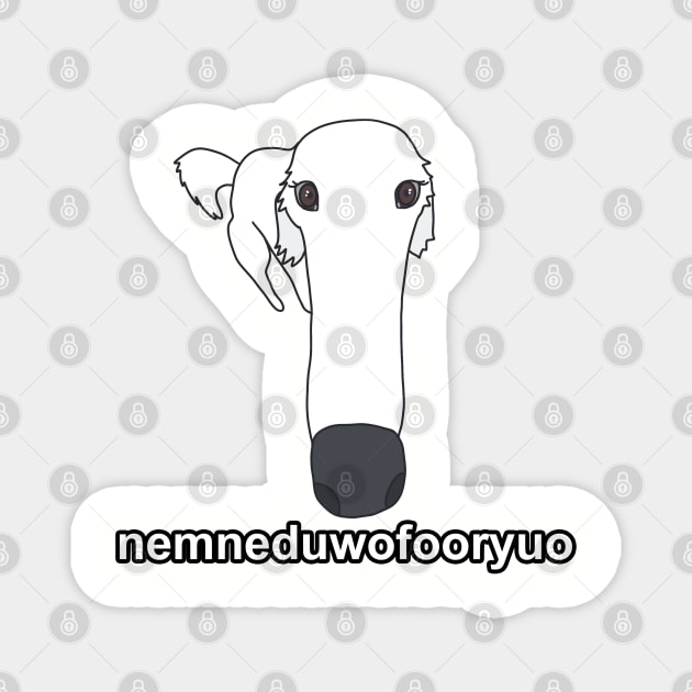 Tiktok long nose dog meme Magnet by MadaPisi