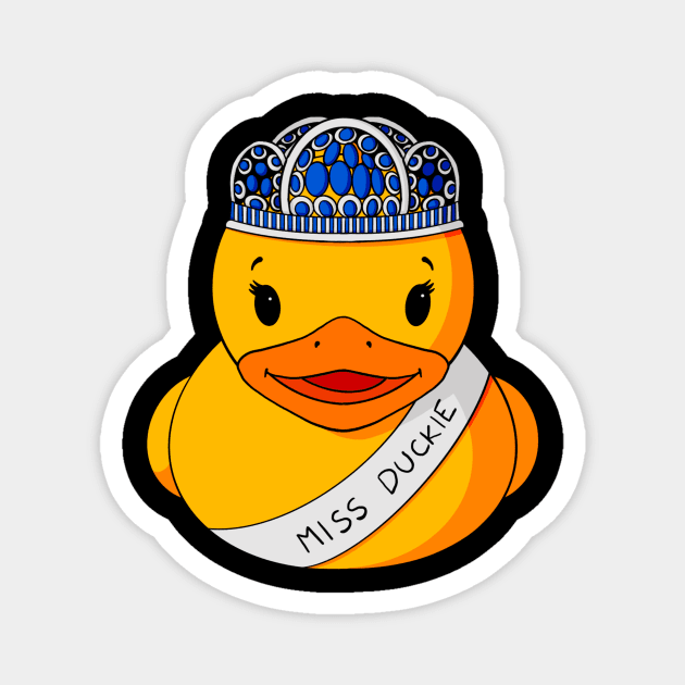 Beauty Pageant Winner Rubber Duck Magnet by Alisha Ober Designs
