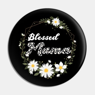 Blesses Mama Daisy Crown Mothers Day Gift Pin