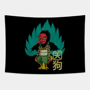 Tengu the most feared Japanese demon in the woods Tapestry