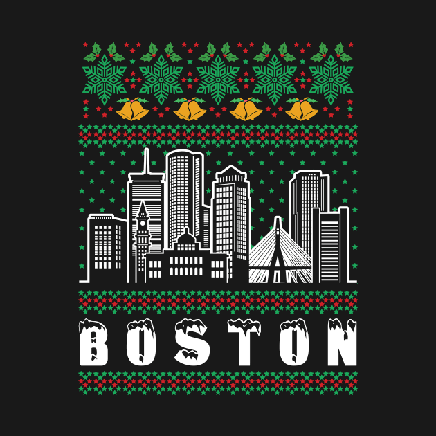 Boston Massachusetts Ugly Christmas by traveltravelamerica