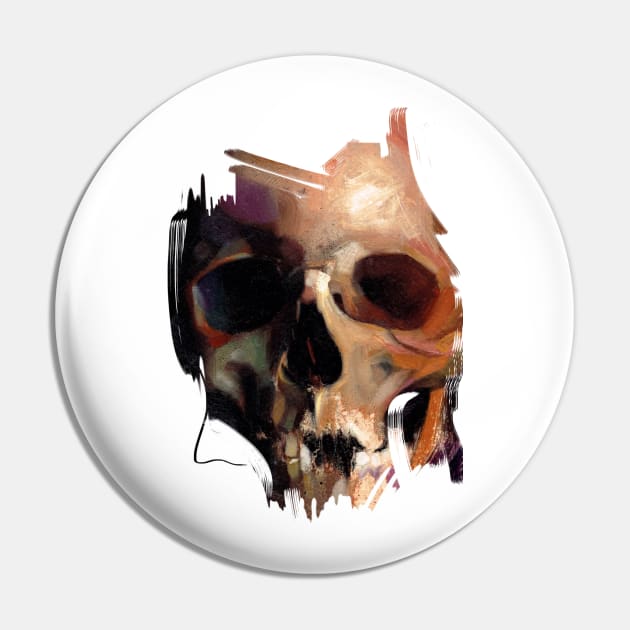 Skull Pin by morse_illustration