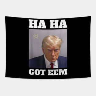 Trump Mugshot Tapestry