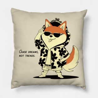 Urban Chic Shiba: Style Unleashed VII Pillow